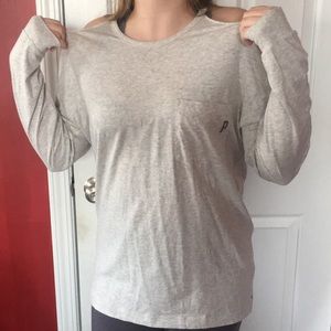 VS Pink Open Shoulder Top
